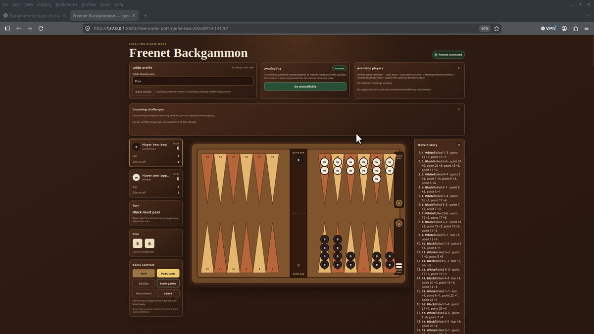Freenet Backgammon